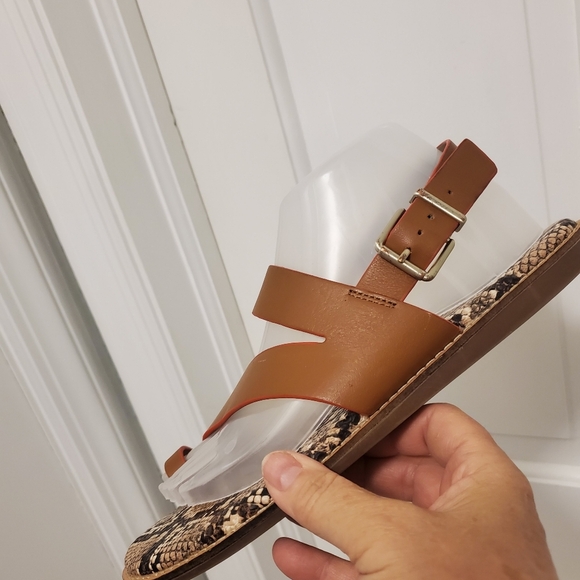 EC Crown Vintage Aaliya Brown Leather Sandals Size 9, Casual - Picture 5 of 15